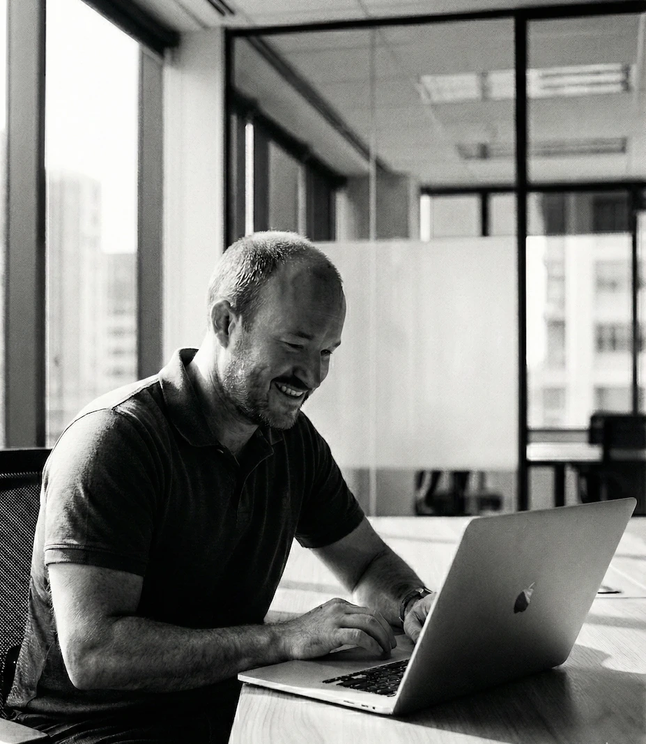 Brendan Levin at work